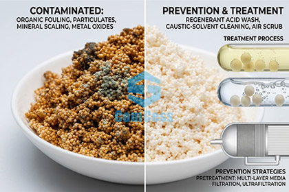 ion-exchange-resin-contamination